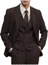 Men's Slim Fit 3-Piece Tweed Wool Blend Suit Koala Sydney 