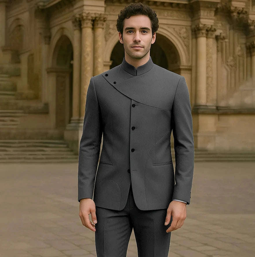 Men’s Custom High-Fashion Suit – Single-Breasted Two-Piece Set (Jacket + Pants) Koala Sydney 