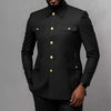 Men's Classic 2-Piece Business Suit Set with Gold Button Blazer Koala Sydney 
