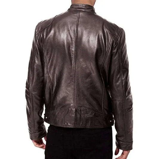 Men's Faux Leather Suit Jacket