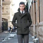 Coat, Suit Jacket Woolen, Double Breasted, Elegant Suits for Men