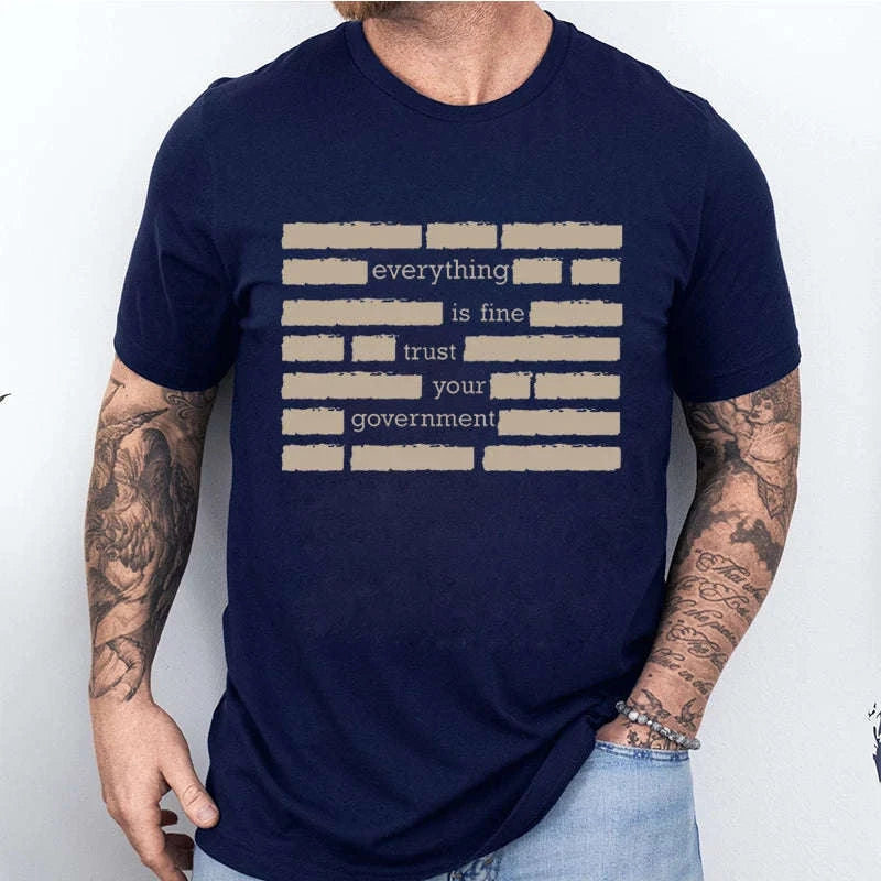 Men’s Summer “Everything Is Fine” Graphic T-Shirt Koala Sydney 
