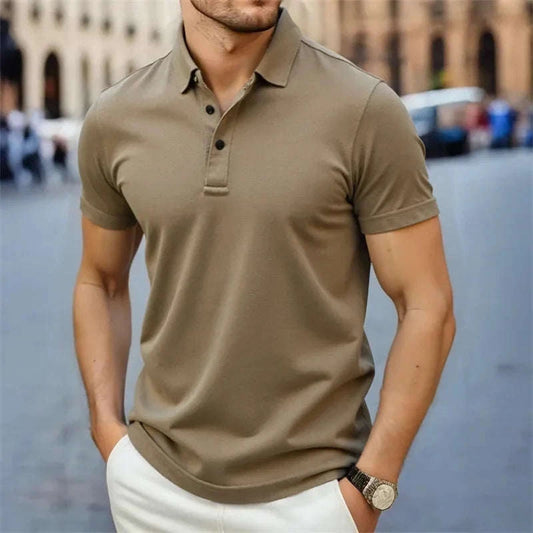 Men's Casual Solid Polo Shirt Koala Sydney 
