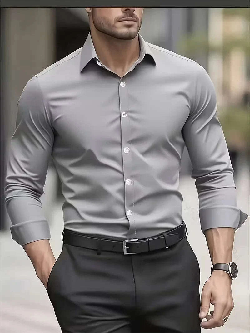 Men's Lightweight Long Sleeve Business Shirt Koala Sydney 