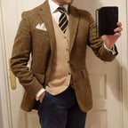 Men's Herringbone Single-Breasted Blazer Koala Sydney 