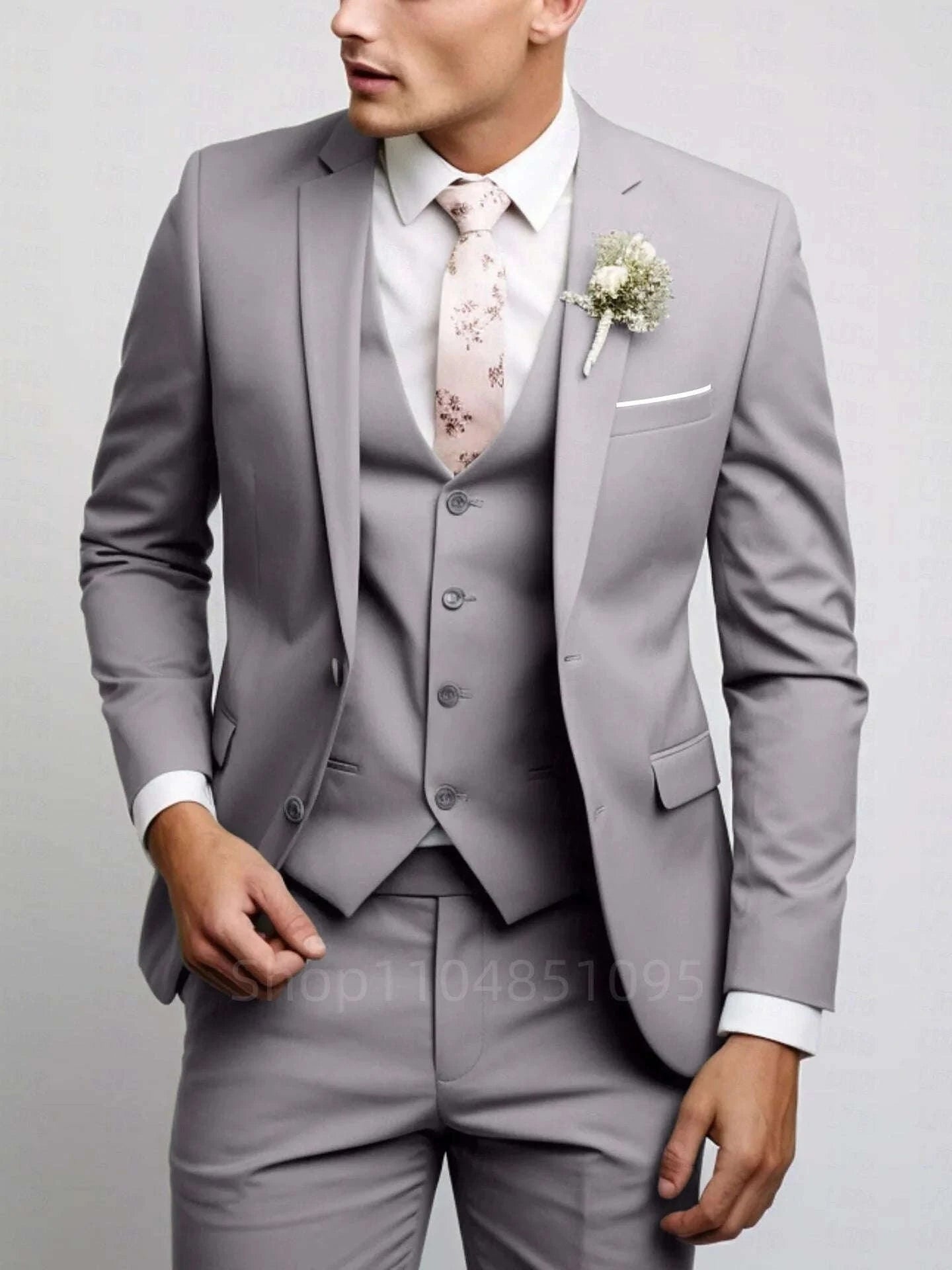 Refined Matcha Green 3-Piece Slim Fit Suit for Men Koala Sydney 