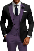 Men's 3-Piece Slim Fit Double Breasted Suit Koala Sydney 