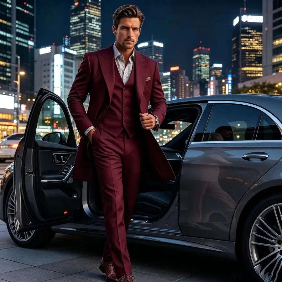 3-Piece Long Wedding Suit for Men Koala Sydney 