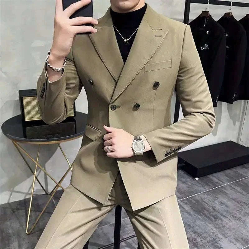 Men’s British-Inspired Double-Breasted Blazer Koala Sydney 