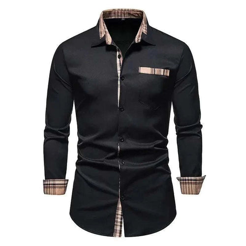 Men's Formal Slim Fit Long Sleeve Button-Up Shirt with Pocket Koala Sydney 