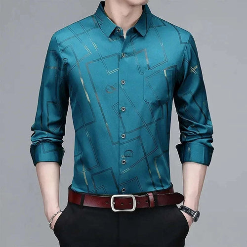 Men’s Casual Printed Long Sleeve Shirt Koala Sydney 