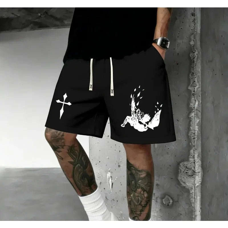 Men's Dark Gothic Summer Shorts Koala Sydney 