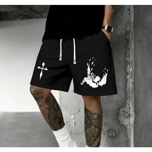 Men's Dark Gothic Summer Shorts Koala Sydney 
