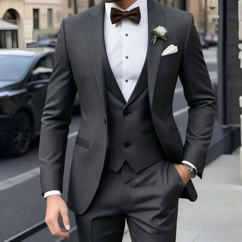 Men's 3-Piece Jacquard Business Casual Suit Set Koala Sydney 