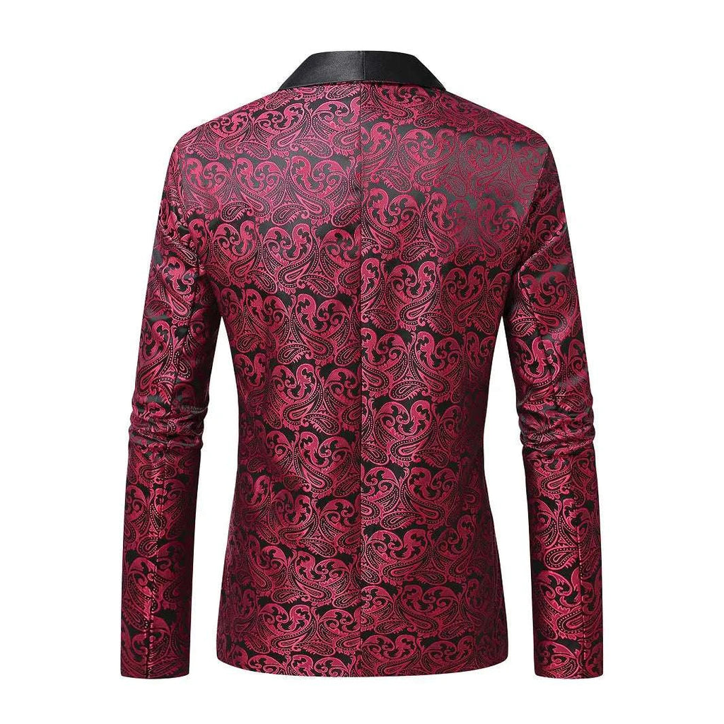 New Men's New Jacquard Blazer Wedding Banquet Performance Dress Jacket Blazer Koala Sydney 