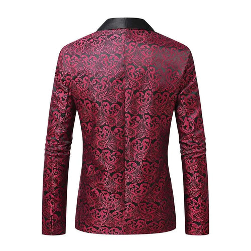 New Men's New Jacquard Blazer Wedding Banquet Performance Dress Jacket Blazer Koala Sydney 