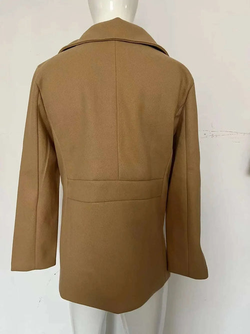 Men's Classic Double-Breasted Long Peacoat Male Jackets Koala Sydney 