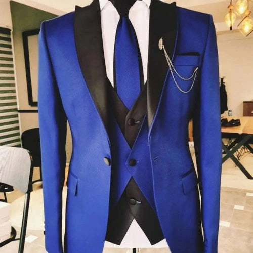 Men's Slim Fit 3-Piece Business Suit Set Koala Sydney 