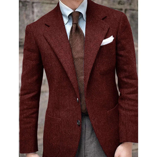 Men’s Herringbone Slim Fit Blazer Koala Sydney 