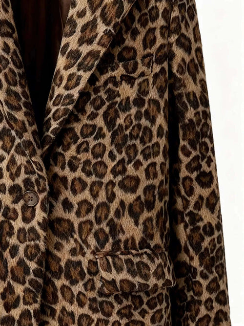Men's Luxury Leopard Print Blazer Slim Fit Single-Breasted Koala Sydney 