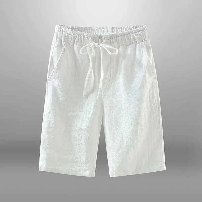 Men’s Cotton Linen Casual Shorts