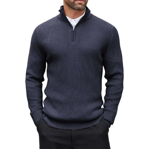 Quarter-Zip Mock Neck Dress Sweater Koala Sydney 