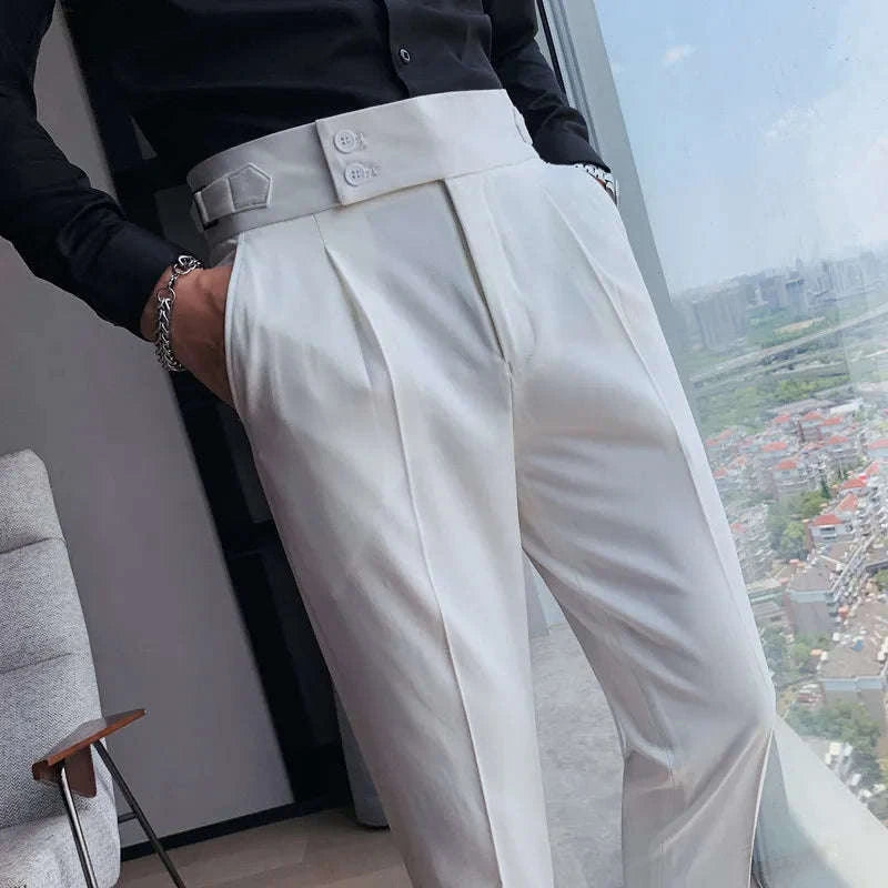 Men's British Style Slim Fit Formal Suit Pants Koala Sydney 