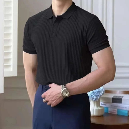Men's Slim Fit Striped Polo Shirt Koala Sydney 