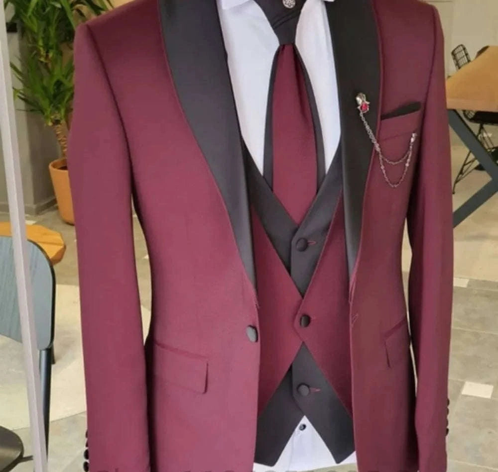 Men’s Slim-Fit Formal Suit Set – 3-Piece Koala Sydney 