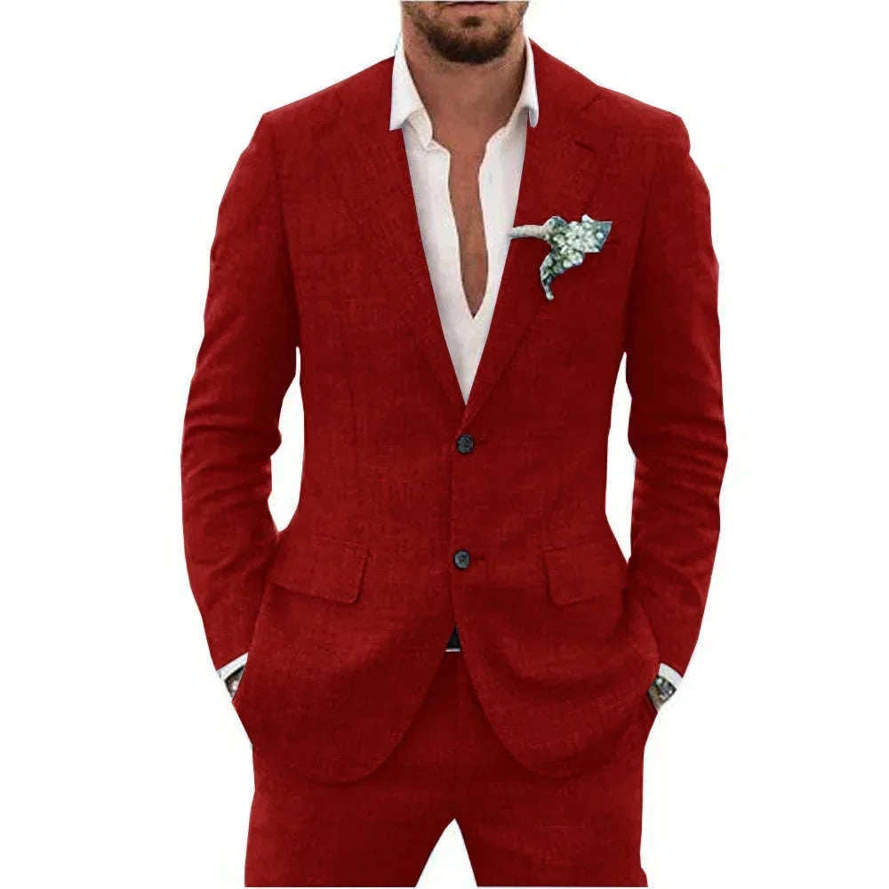 Men's Premium 2-Piece Linen Suit Koala Sydney 