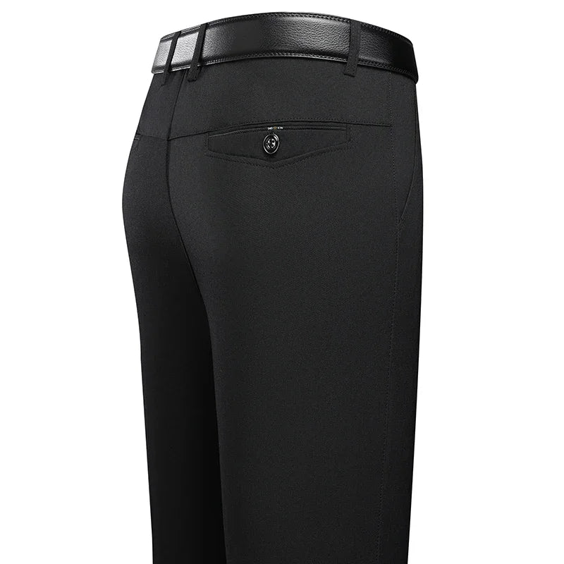 Men's Business Casual Straight-Leg Trousers