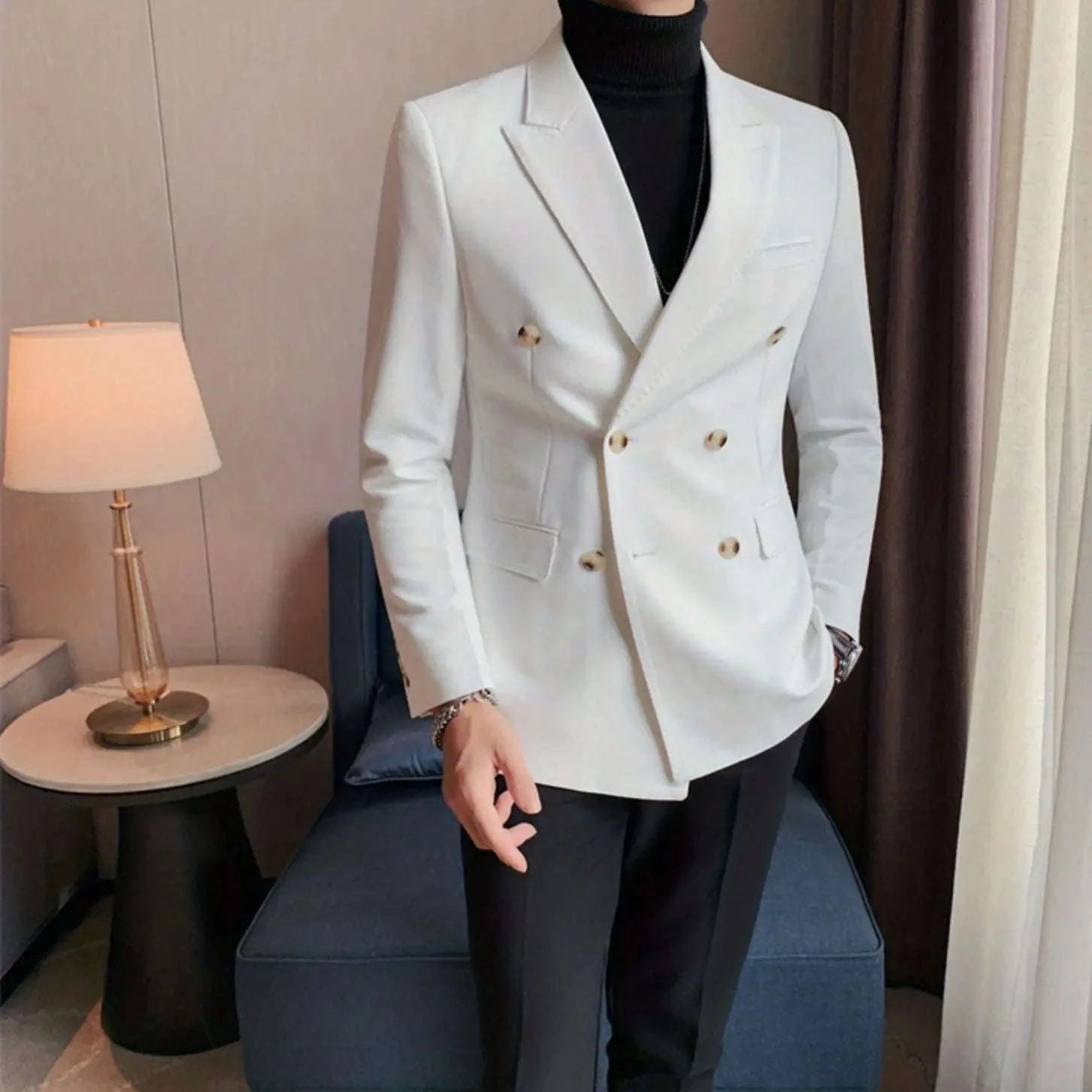 Men’s British-Inspired Double-Breasted Blazer Koala Sydney 