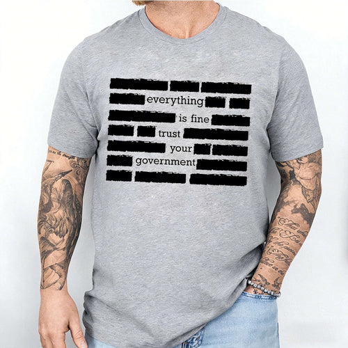 Men’s Summer “Everything Is Fine” Graphic T-Shirt Koala Sydney 