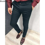 Men's Fashion Casual Trousers Daily Business Formal Pants High Waist Slim Koala Sydney 