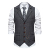 Herringbone Tweed Lapel Waistcoat Koala Sydney 