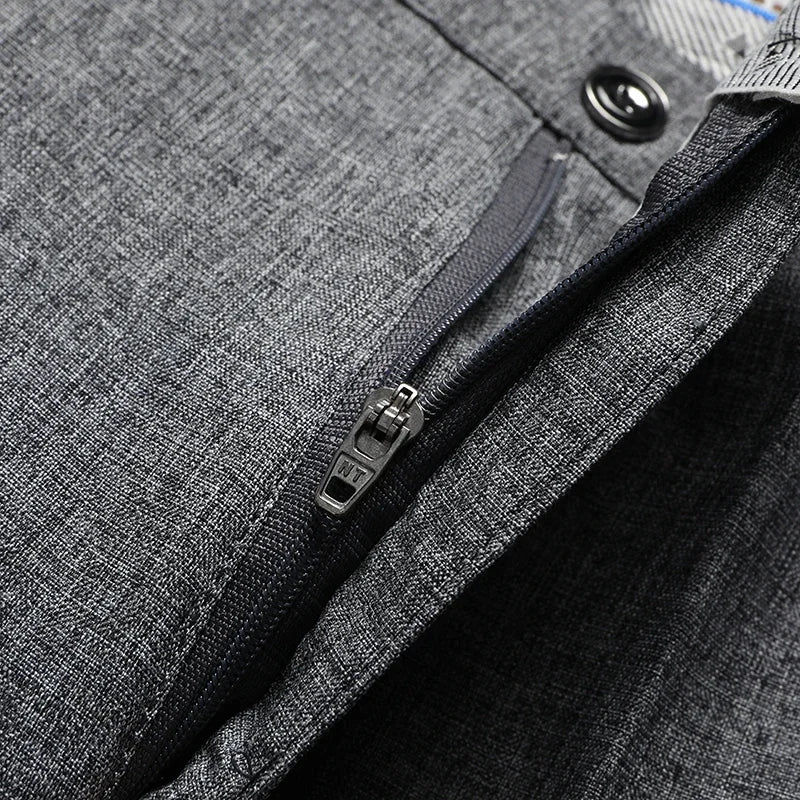 Men's Business Casual Straight-Leg Trousers