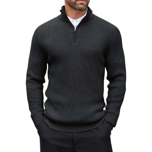 Quarter-Zip Mock Neck Dress Sweater Koala Sydney 