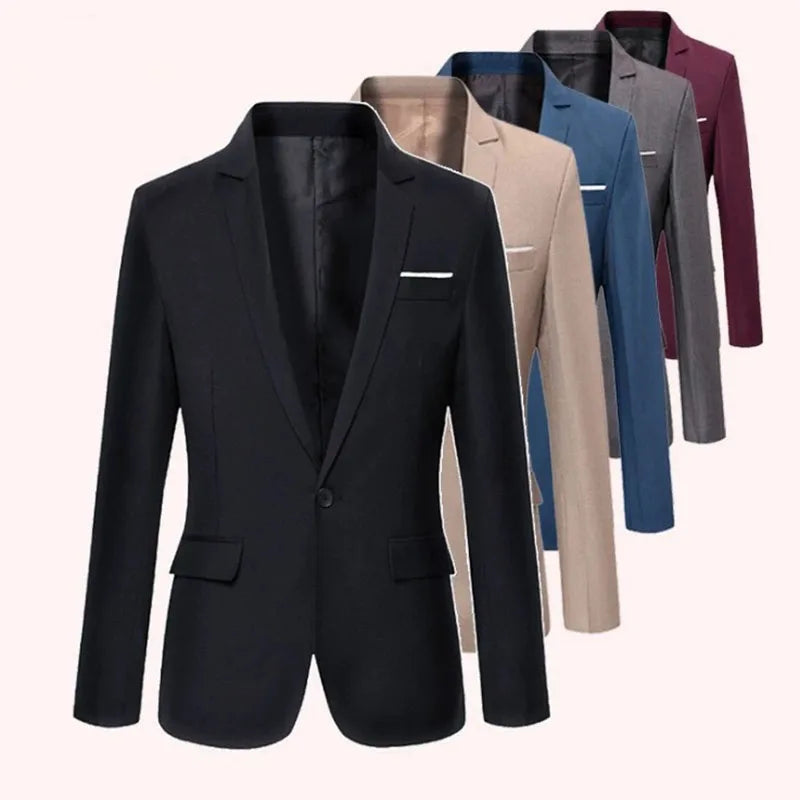 Men’s Trendy Slim Fit Business Blazer