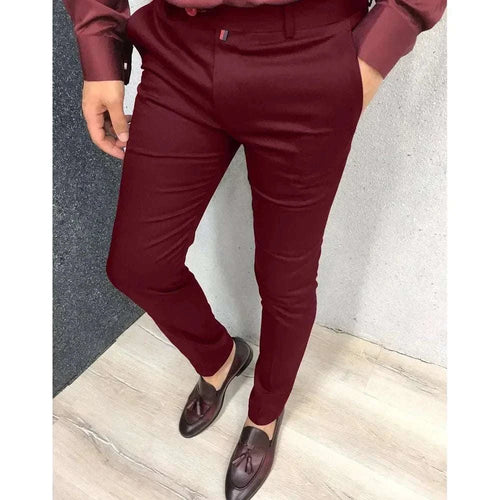 Men's Fashion Casual Trousers Daily Business Formal Pants High Waist Slim Koala Sydney 