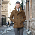 Coat, Suit Jacket Woolen, Double Breasted, Elegant Suits for Men