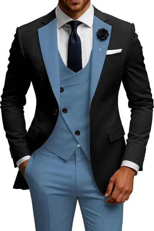 Men's 3-Piece Slim Fit Double Breasted Suit Koala Sydney 