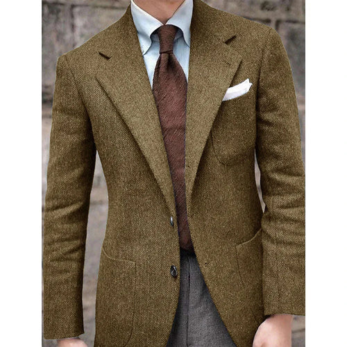 Men’s Herringbone Slim Fit Blazer Koala Sydney 