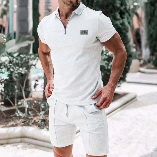 Men's European Style Summer Polo & Shorts 2-Piece Set Koala Sydney 