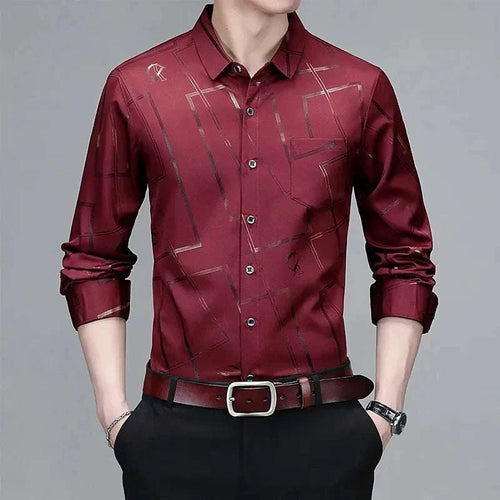Men’s Casual Printed Long Sleeve Shirt Koala Sydney 