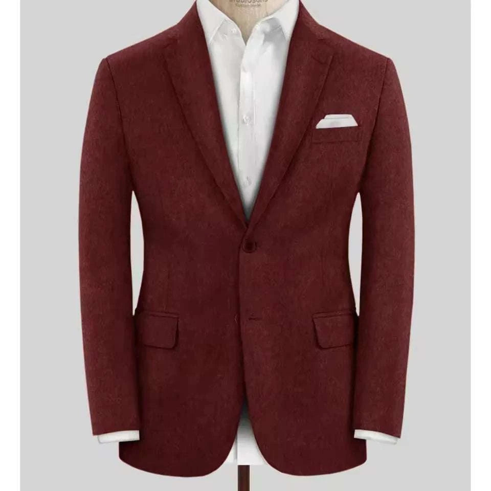 Men's Wool Blazer Single Breasted Slim Fit Suit Jacket Koala Sydney 