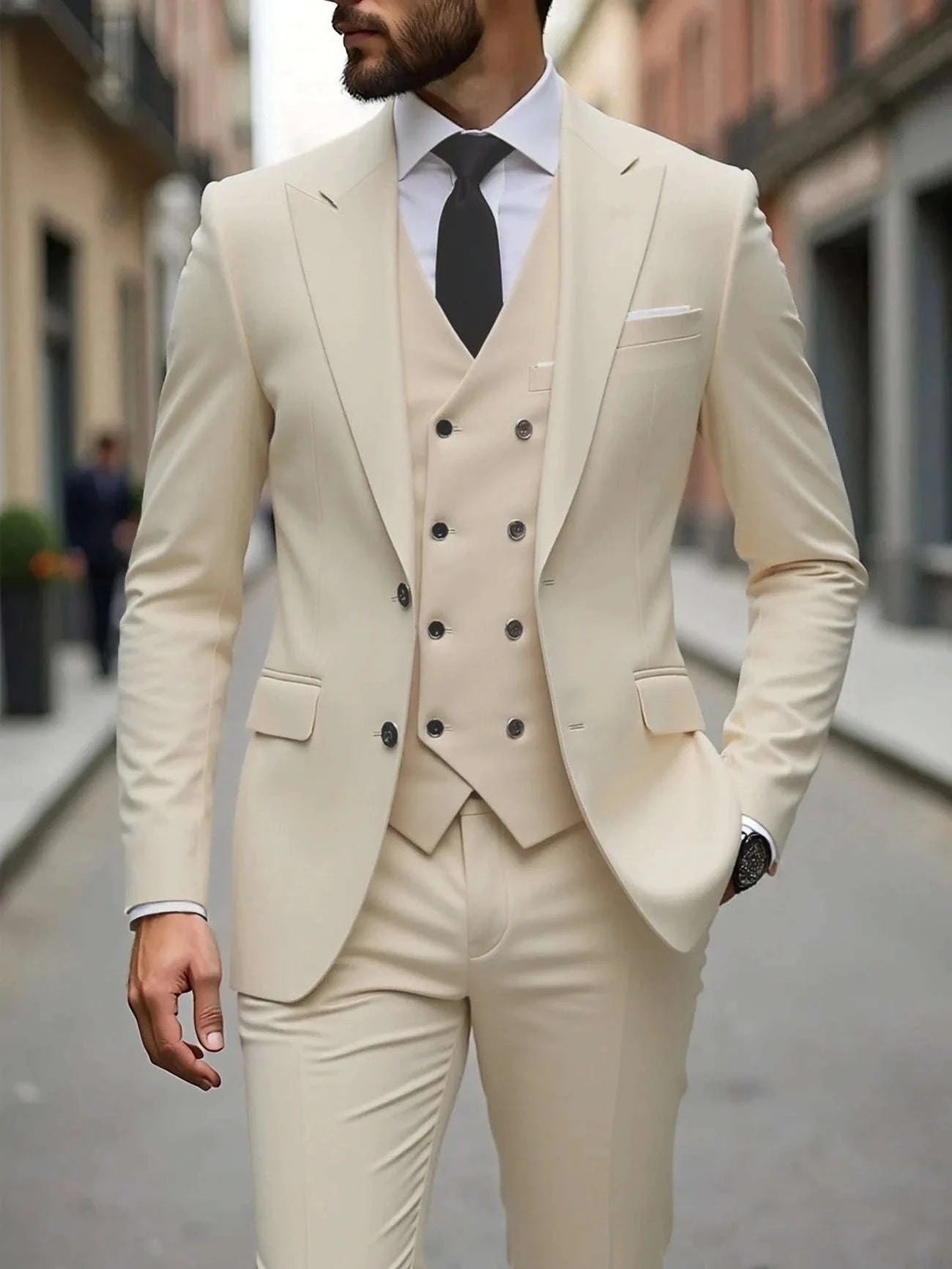 Classic Slim Fit 3-Piece Men's Wedding Tuxedo Set Koala Sydney 
