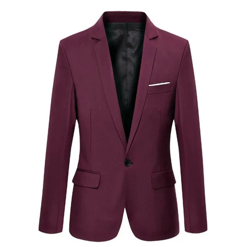 Men’s Trendy Slim Fit Business Blazer