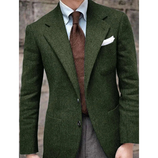Men’s Herringbone Slim Fit Blazer Koala Sydney 