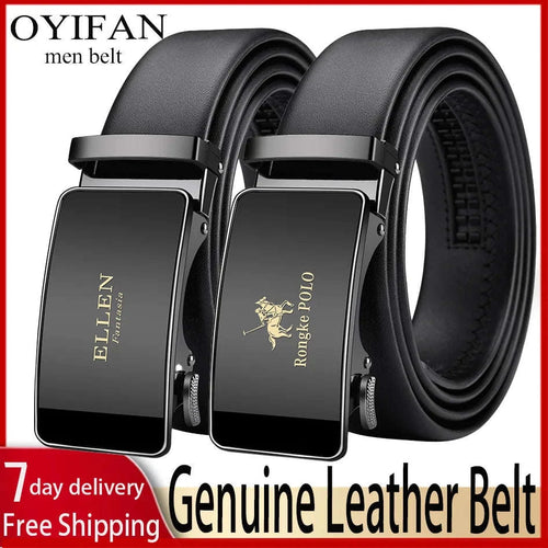 Leather Automatic Ratchet Belt