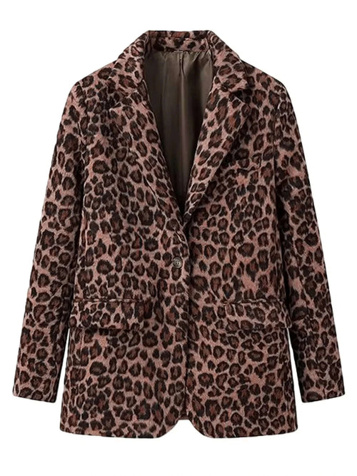Men's Luxury Leopard Print Blazer Slim Fit Single-Breasted Koala Sydney 